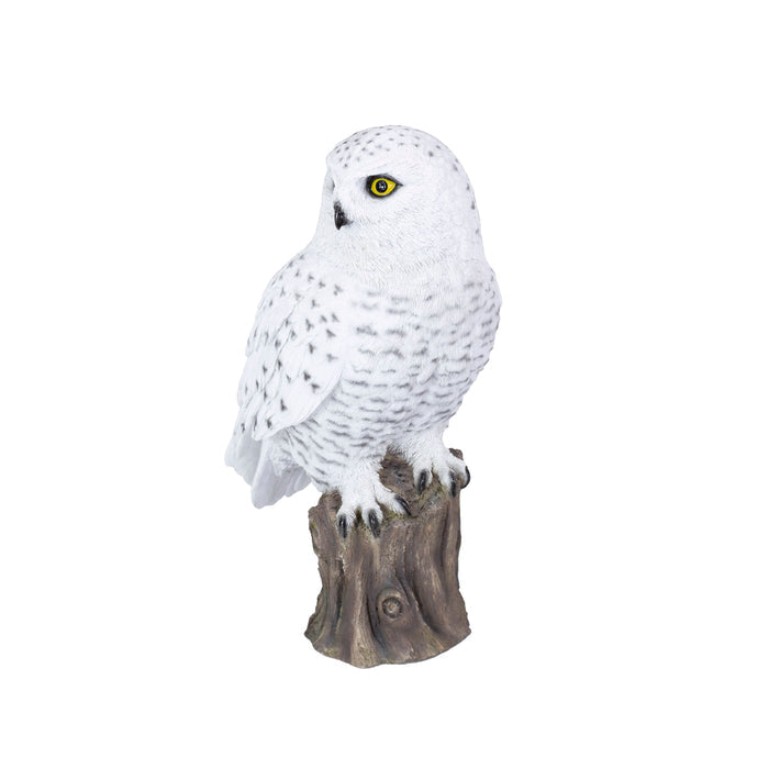 SOREAL White Snowy Owl on branch Hi-Line Gift Ltd.