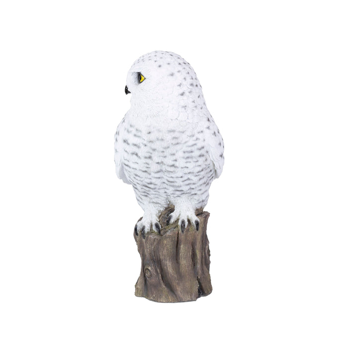 SOREAL White Snowy Owl on branch Hi-Line Gift Ltd.
