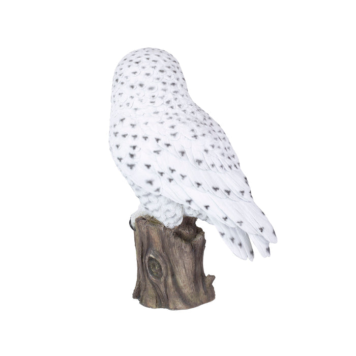 SOREAL White Snowy Owl on branch Hi-Line Gift Ltd.