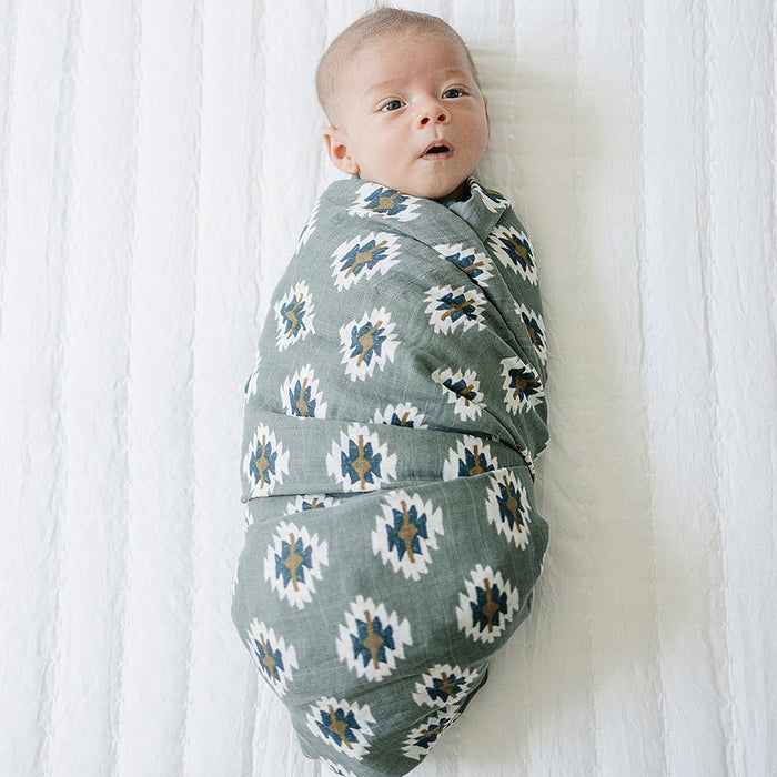 Southwest Aztec Muslin Swaddle Blanket