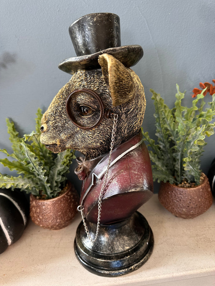Spectacle Goat Decorative Bust