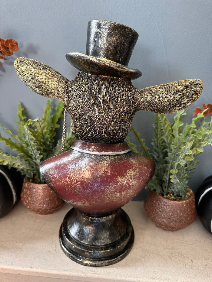 Spectacle Goat Decorative Bust