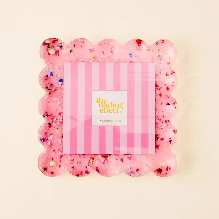 Square Scalloped Acrylic Frame