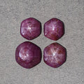 Star Ruby Hexagon Cabochon