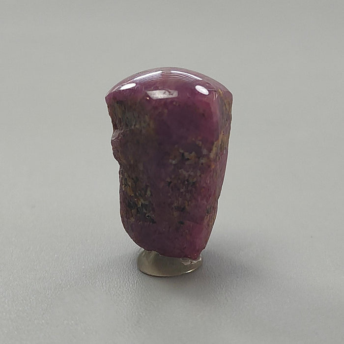 Star Ruby Gemstone Wand Specimen: 47.00cts Natural Untreated 6Ray Star Ruby Hexagon Shape Healing Crystal 22*16mm 1pc July Birthstone