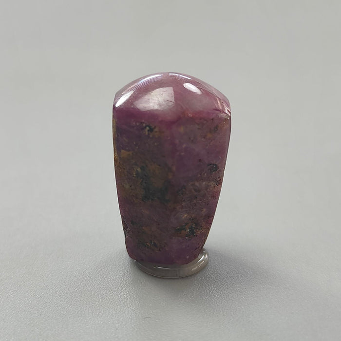 Star Ruby Gemstone Wand Specimen: 62.60cts Natural Untreated 6Ray Star Ruby Hexagon Shape Healing Crystal 24*16mm 1pc July Birthstone