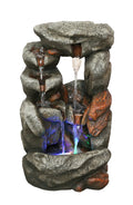 Stone Waterfall Fountain With 4 Rgb Leds HI-LINE GIFT LTD.