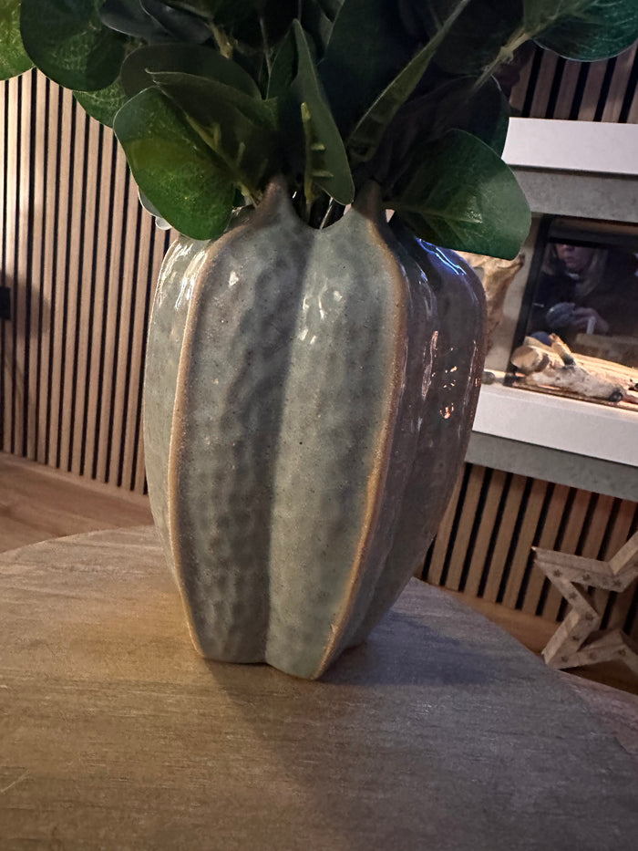 Stonewear Blue Pod Vase | Choice of Two Sizes