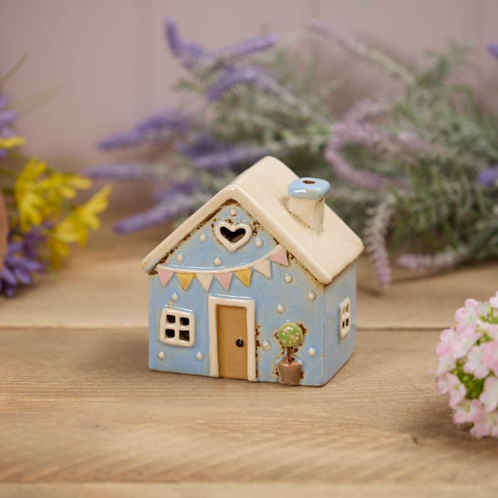Stonewear Blue Tealight House