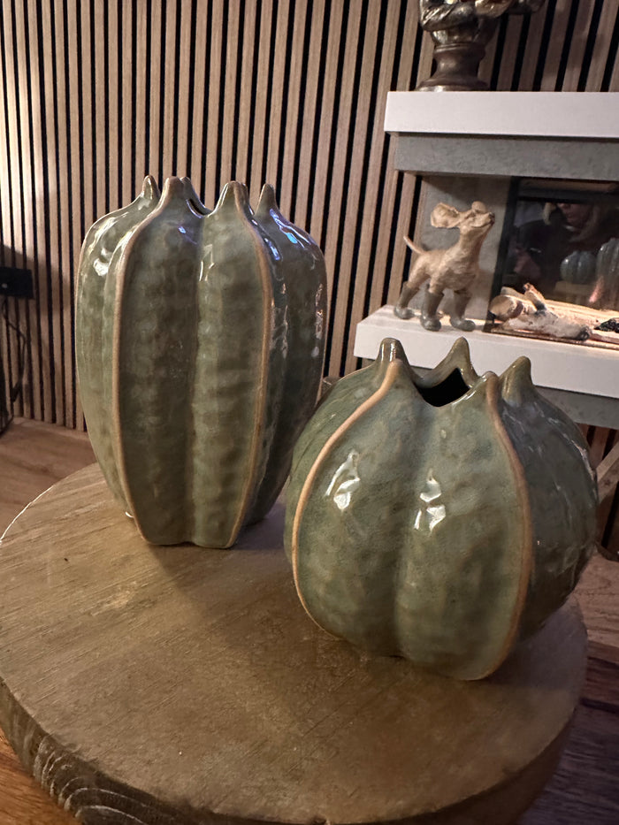 Stonewear Green Pod Vase | Choice of Two Sizes