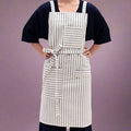 Striped Cross Back Apron at Golden Rule Gallery