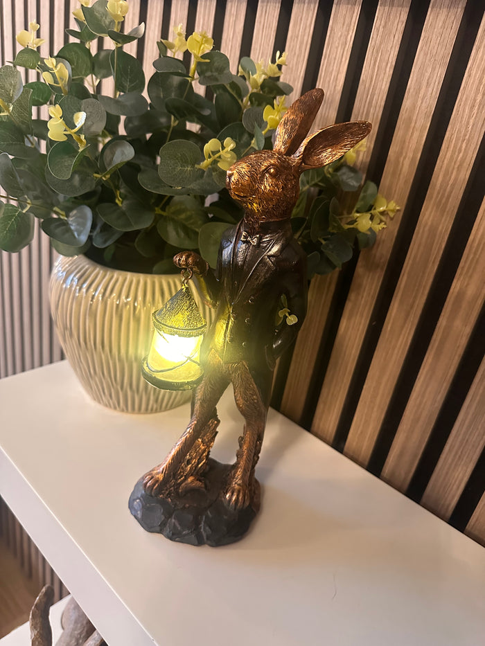 Stunning Hare with light Up Lantern