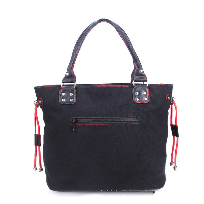 Sugar Skull Kitty Cat Candy Rockabilly Gothic Punk Shoulder Bag