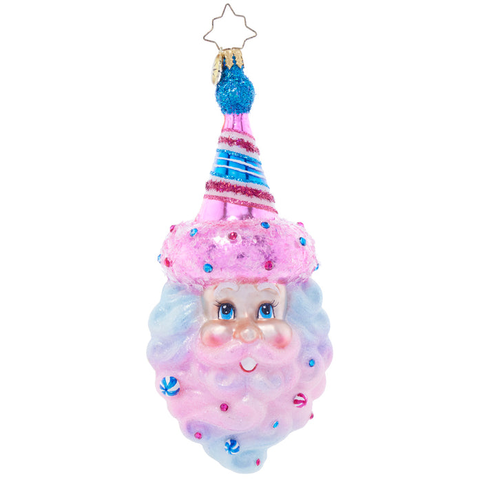 Front image - Sugar Spun Santa - (Santa ornament)