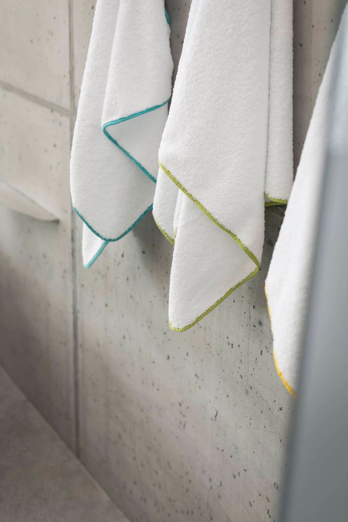 A&H Surf Towels, left-to-right: 302 Lagoon, 165 Apple Green and 830 Banane