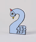 Swan 2nd Birthday Kids Age Card
