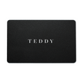 Teddy Baldassarre gift card with TEDDY logo on a black card