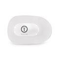 Teleties Flat Round Clip -Coconut White