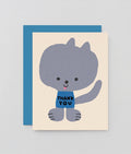 Thank You Kitty Kids Card