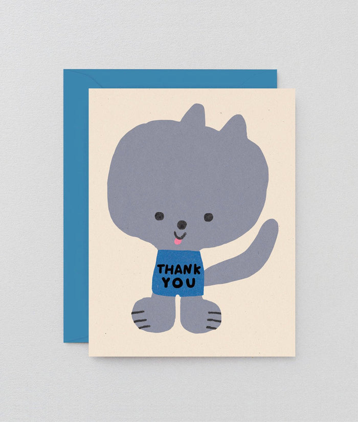 Thank You Kitty Kids Card