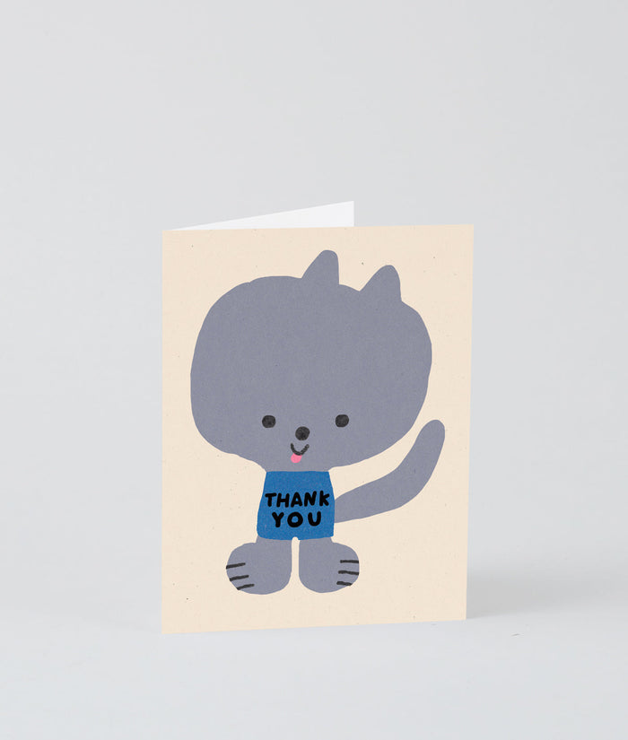 Thank You Kitty Kids Card