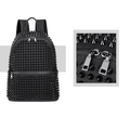 The Black Riveted Backpack