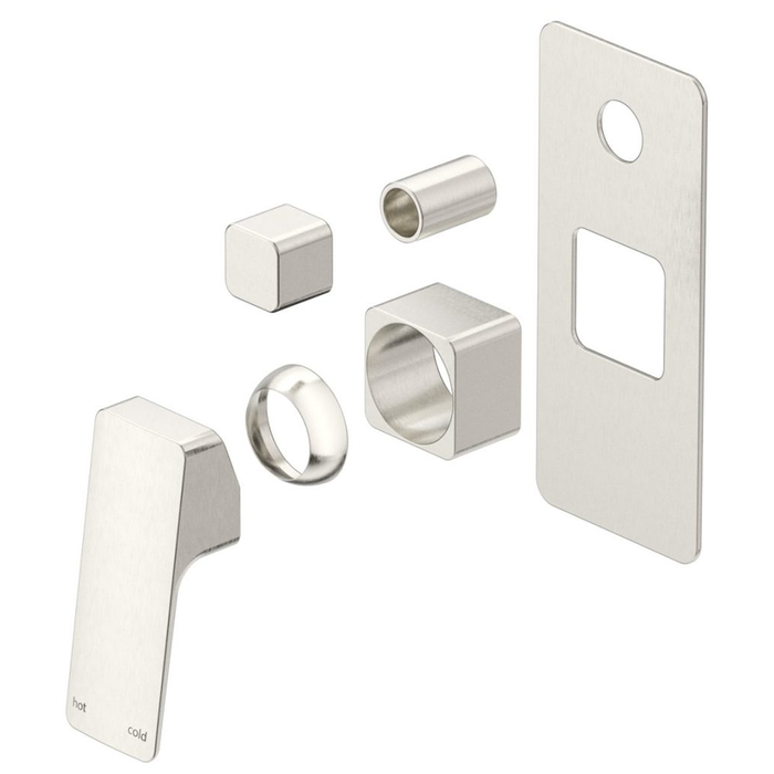 Tiago Brushed Nickel Shower Mixer Diverter - Trim Kit Only