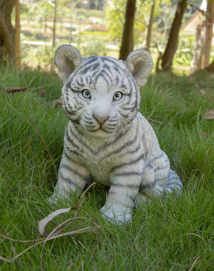 Tiger Baby Sitting Statue HI-LINE GIFT LTD.