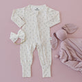 Tiny Tulips Bamboo Zippy Pajamas