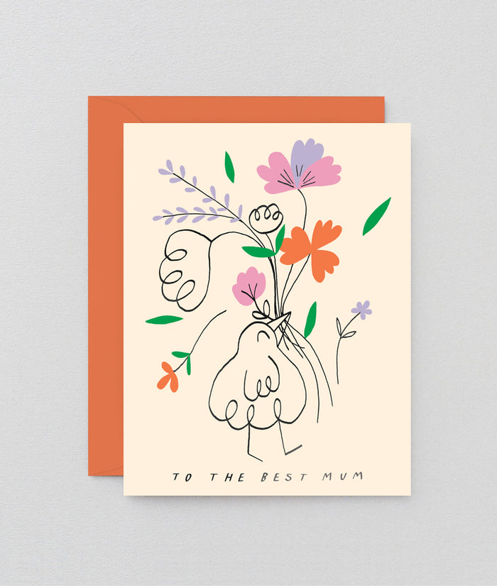 To The Best Mum Kids Card