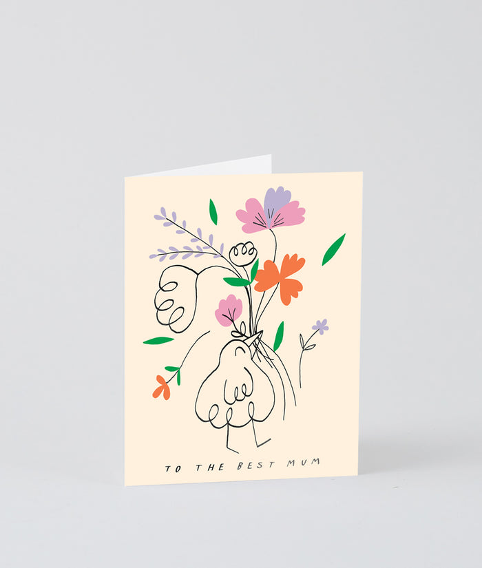 To The Best Mum Kids Card