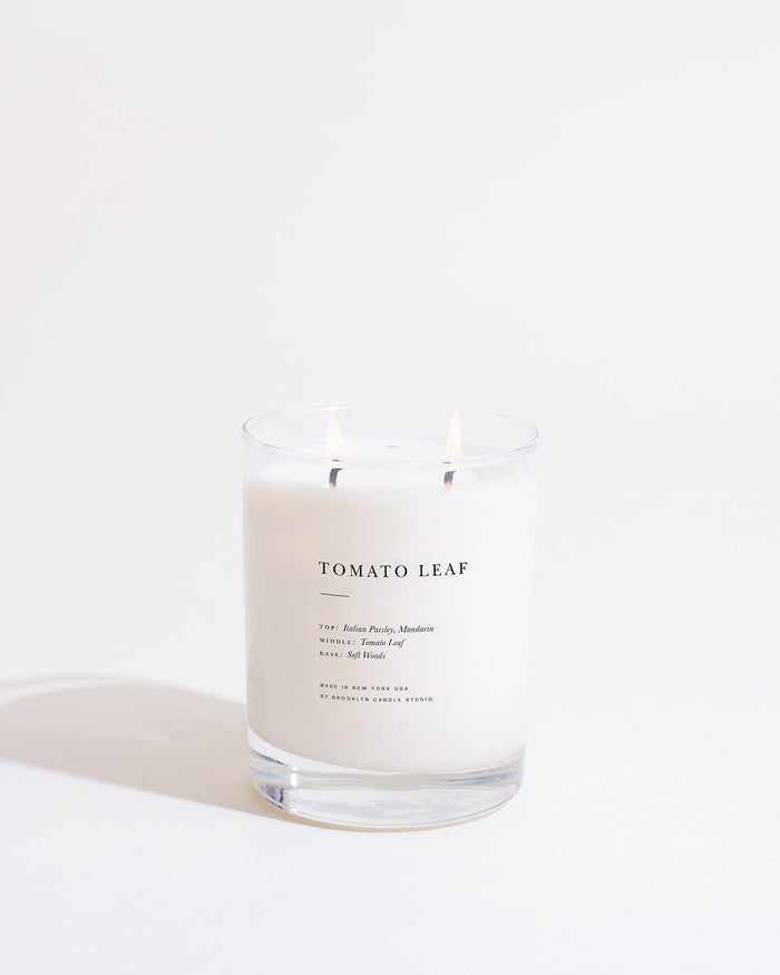 Tomato Leaf Classic 2-Wick Candle Escapist Collection Brooklyn Candle Studio