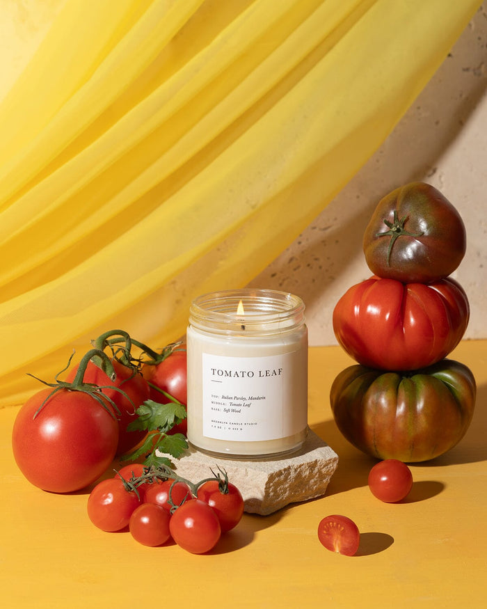 Tomato Leaf Jar Candle Minimalist Brooklyn Candle Studio