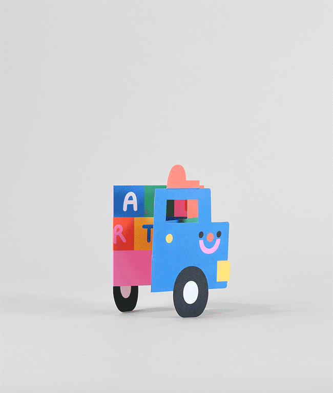 Truck Fold Out Card
