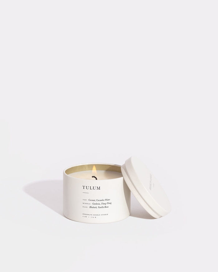 Tulum Travel Candle Mini Candle Tins Brooklyn Candle Studio