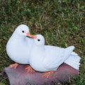 Two Doves On A Log Statue Hi-Line Gift Ltd.