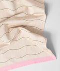 Wave Grid Natural Cotton Tea Towel