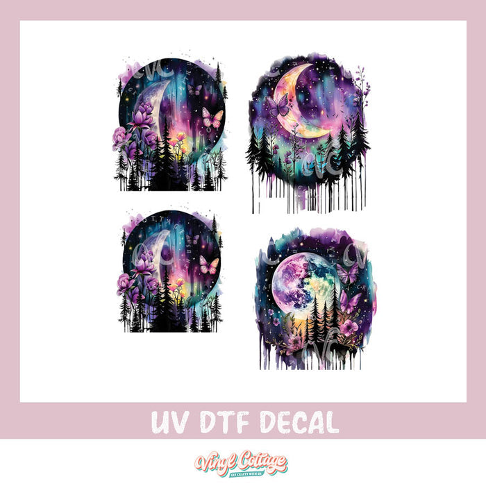 WC433 ~ Enchanted Moons ~ UV DTF Decal Sheet