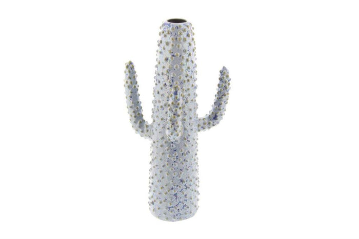 WHITE CERAMIC ECLECTIC VASE