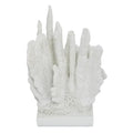 White Polystone Coastal Coral Sculpture