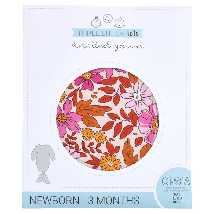 Wild Child Knotted Newborn Baby Gown