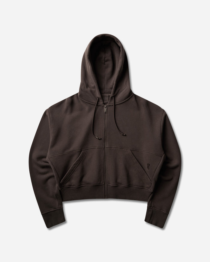 On Wmns Club Collective Full Zip Hoodie Fka Espresso Sweatshirts Zip-Ups 1WG31514959 201