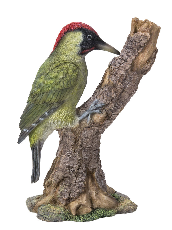 Woodpecker On Stump Statue Hi-Line Gift Ltd.