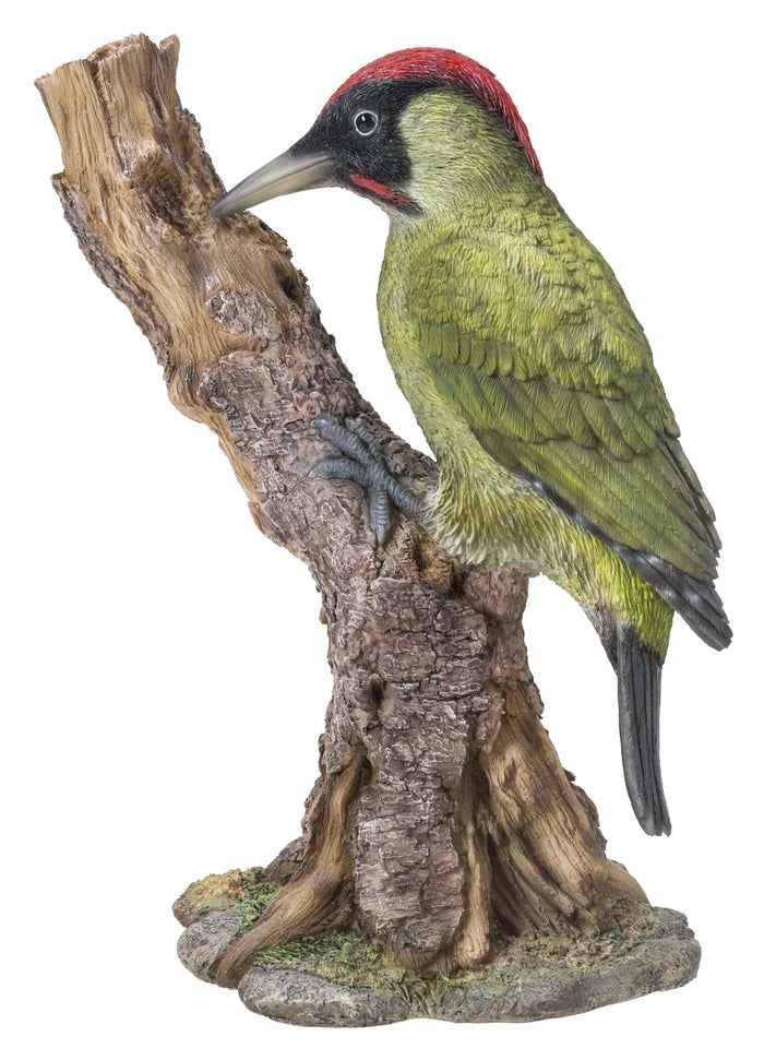 Woodpecker On Stump Statue Hi-Line Gift Ltd.