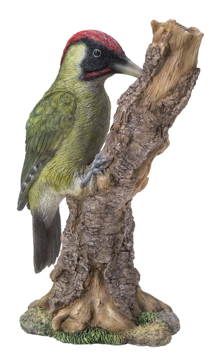 Woodpecker On Stump Statue Hi-Line Gift Ltd.