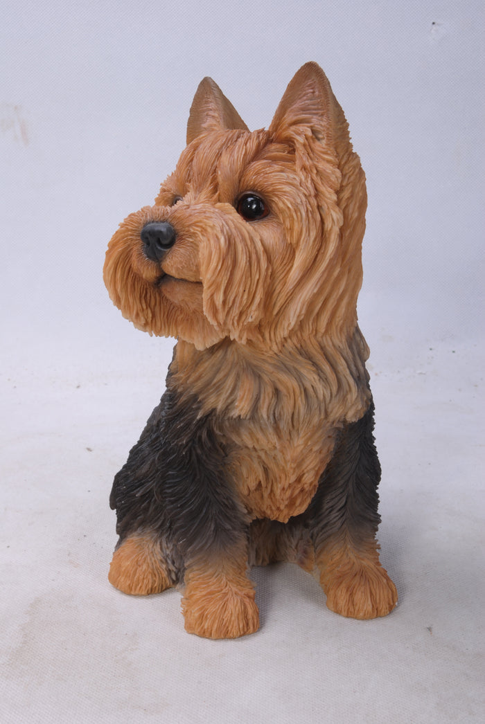 Yorkshire Terrier Sitting Statue HI-LINE GIFT LTD.