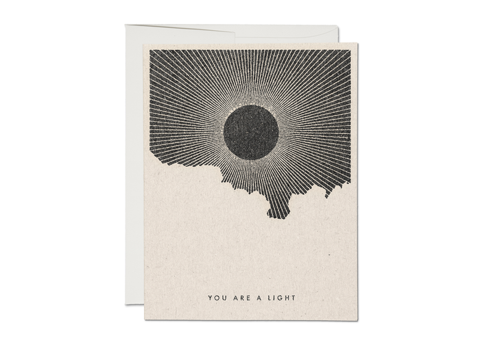 You Are A Light Card | Red Cap Cards | Hopeful Card | Golden Rule Gallery | Excelsior, MN
