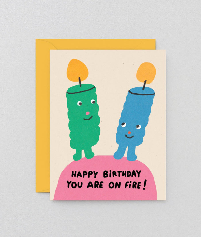 You Are On Fire! Kids Birthday Card
