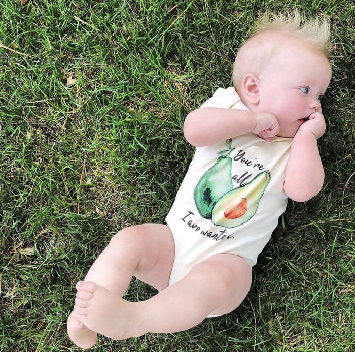 You're All I Avo Wanted Avocado Organic Baby Onesie