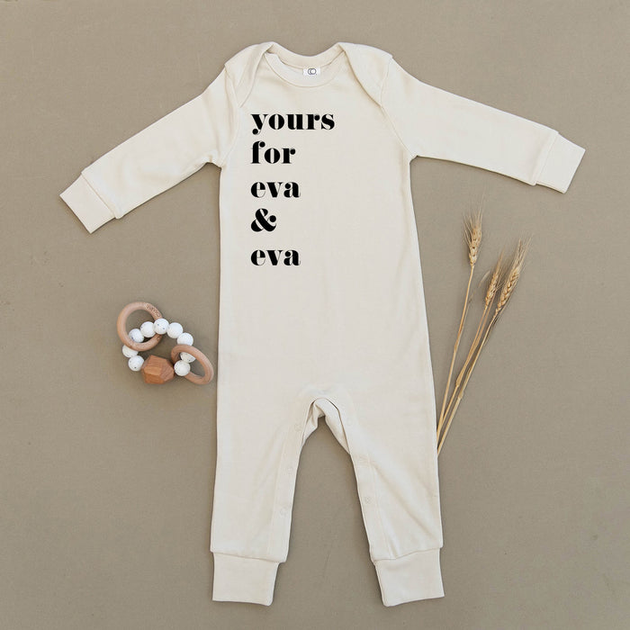 Yours For Eva & Eva Organic Baby Playsuit